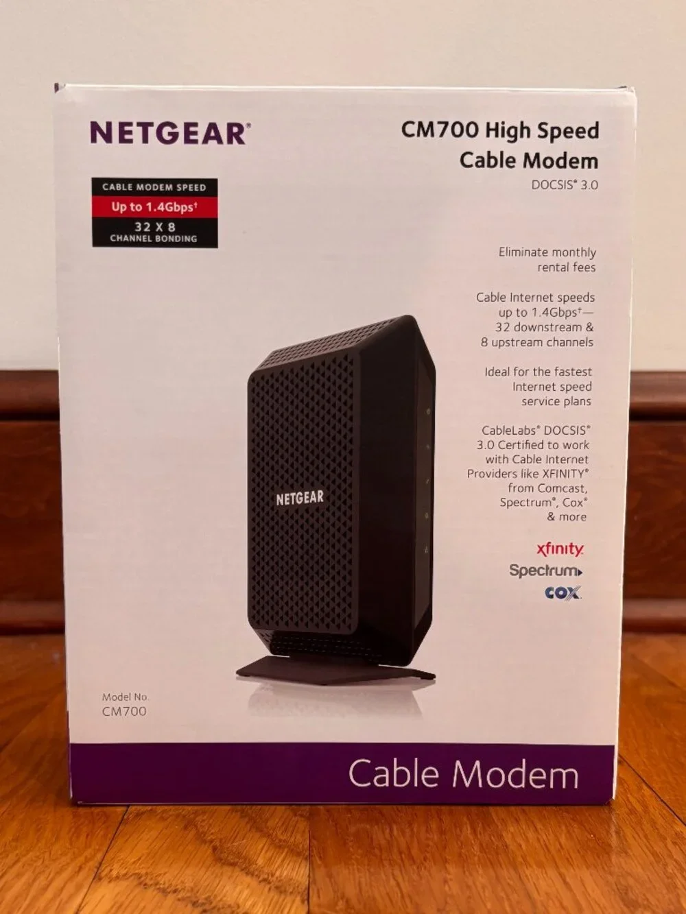 NETGEAR - CM700 High Speed Cable Modem - Picture 2 of 6
